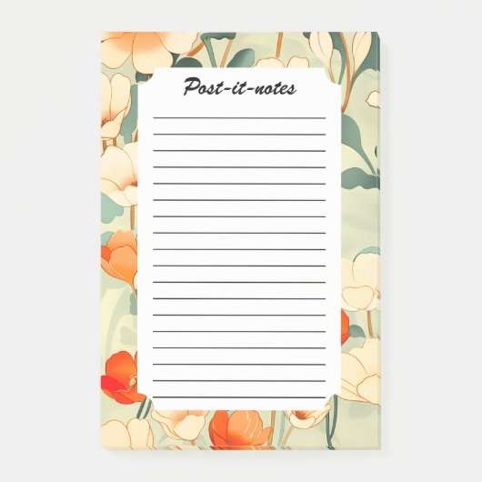  papaverbloesem post-it® notes (Voorkant)