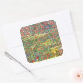 Papavers 2012 vierkante sticker (Envelop)