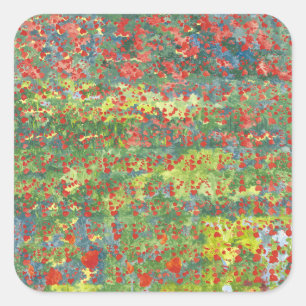 Papavers 2012 vierkante sticker