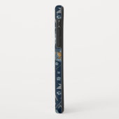 Papavers bloemenpatroon blauw Case-Mate iPhone case (Achterkant/links)