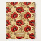 Papavers Chiyogami Planner (Achterkant)