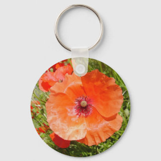 papavers - coquelicots sleutelhanger