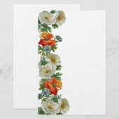 Papavers en korenbloemen Floral Art Stationery Briefpapier (Voorkant / Achterkant)