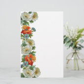 Papavers en korenbloemen Floral Art Stationery Briefpapier (Staand voorkant)