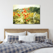 Papavers en mazen canvas afdruk (Insitu (Slaapkamer))