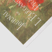 papavers en mazen met Ephemera Tissuepapier (Detail)