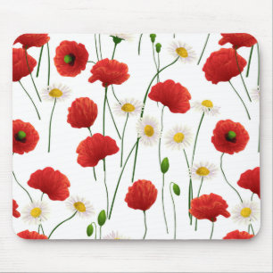 Papavers en mazen muismat