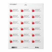  papavers, gepersonaliseerd etiket (Full Sheet)