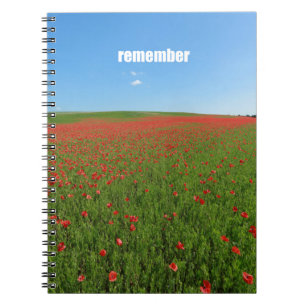 Papavers herinneren zich notitieboek
