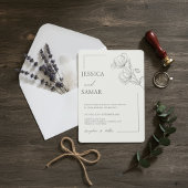 Papavers in Bloom Bruiloft Uitnodiging