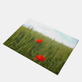 Papavers in een deurmat van de Wheat Field (Schuin)