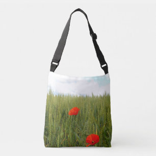 Papavers in een Wheat Field Cross Body Bag Crossbody Tas