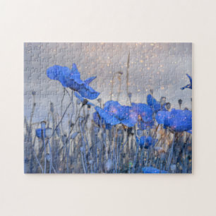 Papavers in het blauw legpuzzel