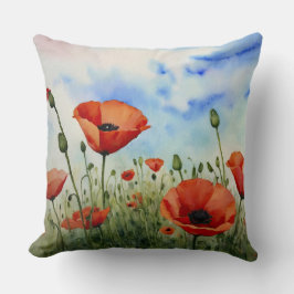 Papavers in het veld kussen