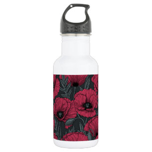 Papavers in Viva Magenta Waterfles
