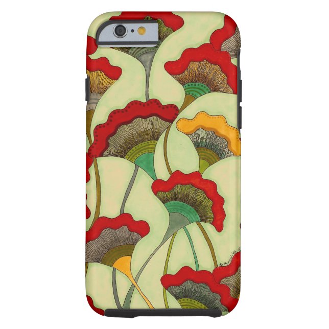 Papavers - iPhone 6 Hoesje, hard Case-Mate iPhone Case (Achterkant)