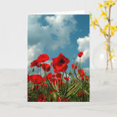 Papavers Kaart (Gele Bloem)