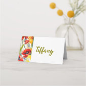  papavers plaatsen kaarten (Achterkant)