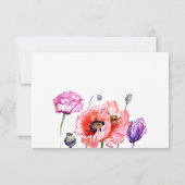 Papavers Rsvp. RSVP Kaartje (Achterkant)