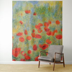 Papavers - Tapijt Wandkleed