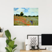 Papavers van Claude Monet Poster (Thuiskantoor)