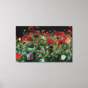 Papavers van John Singer Sargent, bloemen Canvas Afdruk