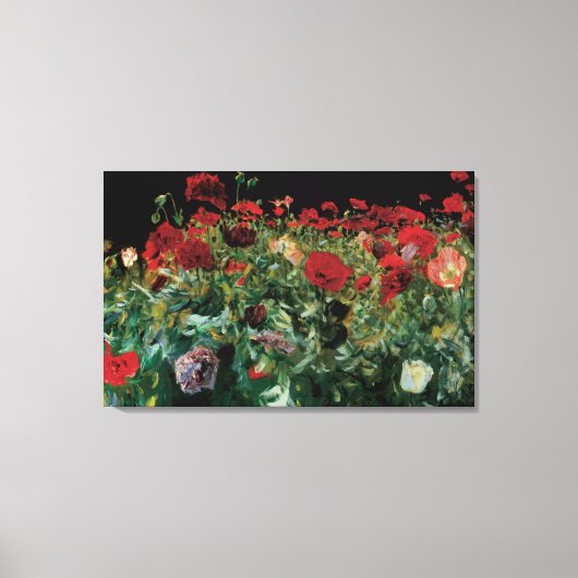 Papavers van John Singer Sargent, bloemen Canvas Afdruk (Voorkant)