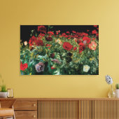 Papavers van John Singer Sargent, bloemen Canvas Afdruk (Insitu (Woonkamer))