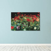 Papavers van John Singer Sargent, bloemen Canvas Afdruk (Insitu (Houten vloer))