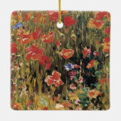 Papavers van Robert Vonnoh,  impressionisme Keramisch Ornament (Achterkant)