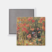 Papavers van Robert Vonnoh, impressionisme Magneet (Voorkant / Achterkant)