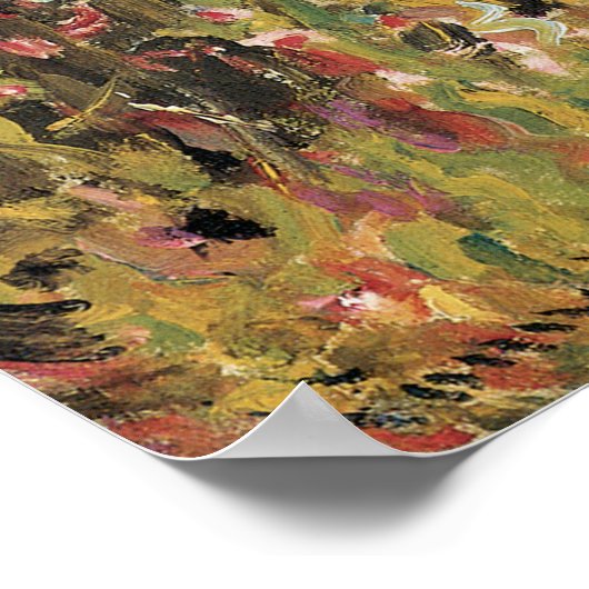 Papavers van Robert Vonnoh, impressionisme Poster (Hoek)