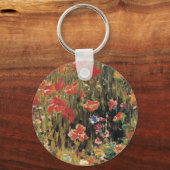 Papavers van Robert Vonnoh,  impressionisme Sleutelhanger (Voorkant)