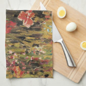 Papavers van Robert Vonnoh, impressionisme Theedoek (Quarter Fold)
