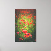 Papavers veld canvas afdruk (Voorkant)