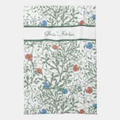 Papavers voor kunstnijverheid theedoek (Verticaal)