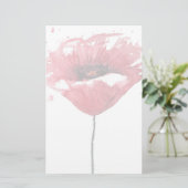 Papavers, waterverf briefpapier (Staand voorkant)