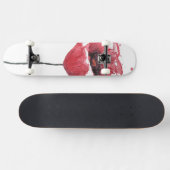 Papavers, waterverf skateboard (Horizontaal)