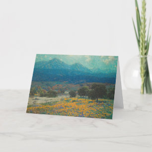 papaverveld in Californië   Granville Redmond Kaart