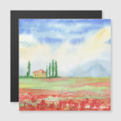 Papaverveld in Toscane (Voorkant / Achterkant)