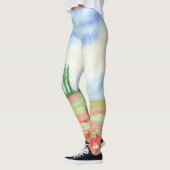 Papaverveld in Toscane Leggings (Links)