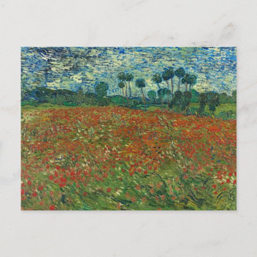 papaverveld | Vincent van Gogh Briefkaart (Voorkant)