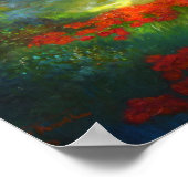 Papavervelden van Italië Poster (Hoek)