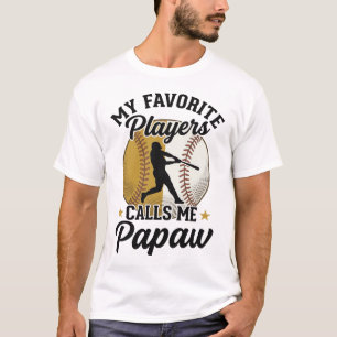 Papaw de baseball joueurs préférés Vintage T-shirt