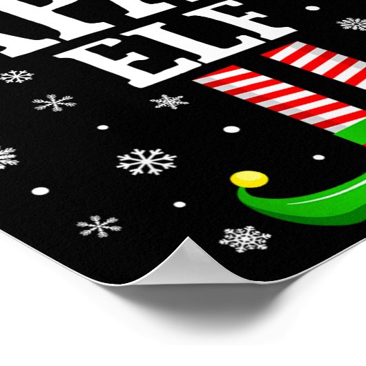 Papaw Elf Funny Christmas Family Matching  Poster (Hoek)