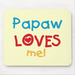 Papaw Loves Me T-shirts en geschenken Muismat