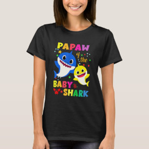 Papaw of the Birthday Shark Dad Matching Famil T-shirt