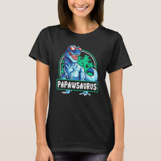 Papaw Saurus Fathers Day T rex Dad Papa Dinosaur M T-shirt