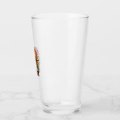 Papawsaurus Retro Dinosaur Zonsondergang Vector De Glas (Links)