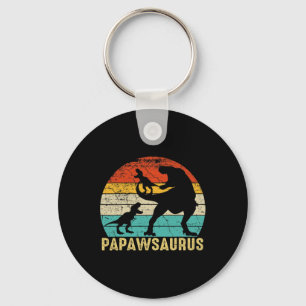 Papawsaurus Rex Papaw Dinosaur 2 Kinderen Vaderdag Sleutelhanger